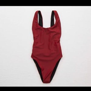 NWOT small reversible black/red one piece swimsuit
